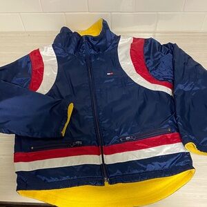 Tommy Hilfiger Kids Puffer Jacket in Blue, Red, and White